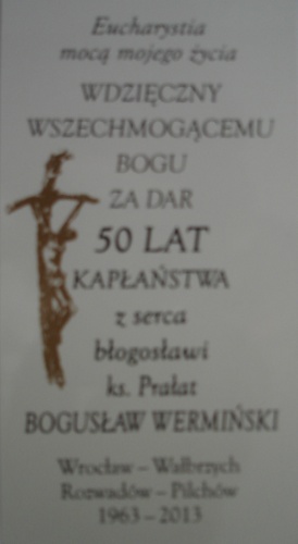 50 lat kapastwa ks. praata Bogusawa Wermiskiego