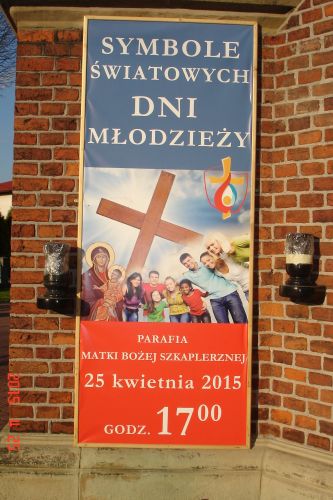 Symbole wiatowych Dni Modziey w Sanktuarium Matki Boej Szkaplerznej